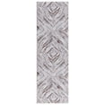 thumbnail image 1 of SAFAVIEH Faux Hide Curtis Diamond Machine Washable Runner Rug, Beige/Brown, 2'6" x 12', 1 of 11
