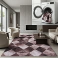 thumbnail image 1 of SAFAVIEH Faux Hide Cuthbert Diamond Area Rug, Light Brown/Brown, 3' x 5', 1 of 12