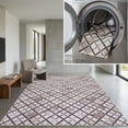 thumbnail image 1 of SAFAVIEH Faux Hide Cybill Diamond Area Rug, Beige/Brown, 8' x 10', 1 of 12