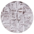 thumbnail image 1 of SAFAVIEH Faux Hide Cyrus Geometric Area Rug, Beige/Brown, 6' x 6' Round, 1 of 8
