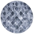 thumbnail image 1 of SAFAVIEH Faux Hide Dacre Diamond Area Rug, Grey/Dark Grey, 6' x 6' Round, 1 of 8