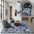 thumbnail image 1 of SAFAVIEH Faux Hide Dacre Diamond Machine Washable Area Rug, Grey/Dark Grey, 3' x 5', 1 of 12