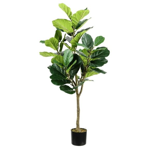 SAFAVIEH Faux Multi Branch Fiddle Leaf Fig 72" Potted Tree, Green