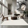 thumbnail image 1 of SAFAVIEH Faux Rabbit Fur Daven Solid Area Rug, Beige, 8' x 10', 1 of 14