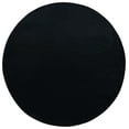 thumbnail image 1 of SAFAVIEH Faux Rabbit Fur Daven Solid Area Rug, Black, 6' x 6' Round, 1 of 5