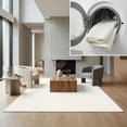 thumbnail image 1 of Safavieh Faux Rabbit Fur 4'-0" x 4'-0" Polyester Power Loomed Rug in Ivory, 1 of 13