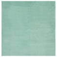 thumbnail image 1 of SAFAVIEH Faux Rabbit Fur Daven Solid Polyester Machine Washable Area Rug, Sage, 6' x 6' Square, 1 of 9