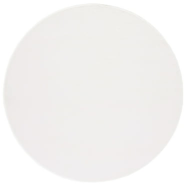 SAFAVIEH Faux Rabbit Fur David Solid Machine Washable Area Rug, Off White, 8' x 10'