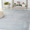 thumbnail image 1 of Safavieh Faux Rabbit Fur Davin Solid Machine Washable Slip Resistant Area Rug, Silver, 5' x 7', 1 of 13