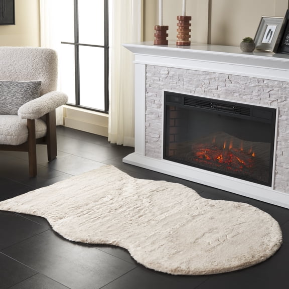 Safavieh Faux Sheep Skin Alexus Geometric Area Rug, Beige, 3' x 5'