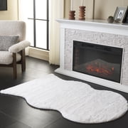 Safavieh Faux Sheep Skin Alexus Geometric Area Rug, Ivory, 3 x 5