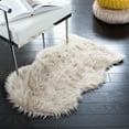 thumbnail image 1 of Safavieh Faux Sheep Skin Jadyn Animal Area Rug, Beige, 2' x 3', 1 of 12