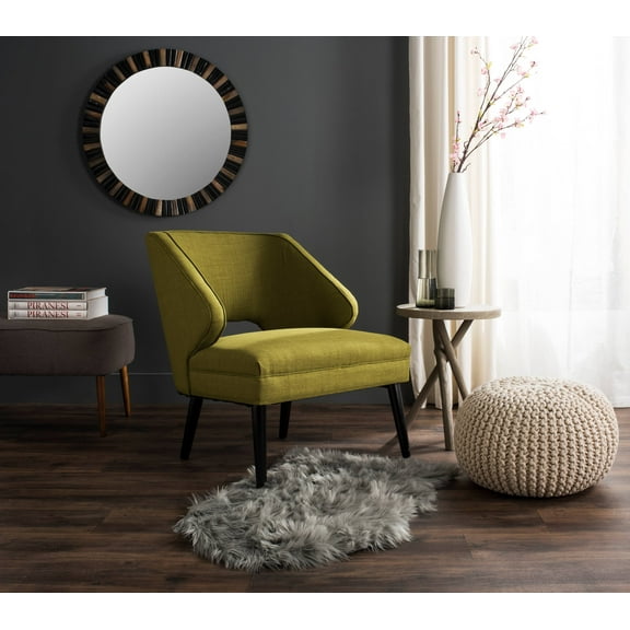 SAFAVIEH Faux Sheep Skin Jadyn Animal Area Rug, Grey, 3' x 5'