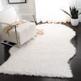 thumbnail image 1 of Safavieh Faux Sheep Skin Jadyn Animal Area Rug, Ivory, 5' x 8', 1 of 11
