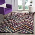 thumbnail image 1 of Safavieh Fiesta Elijah Chevron Shag Area Rug, Multi, 5'1" x 7'6", 1 of 8