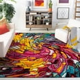 thumbnail image 1 of Safavieh Fiesta Stamen Abstract Shag Area Rug, Multi, 6'7" x 9'2", 1 of 6