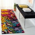 thumbnail image 1 of Safavieh Fiesta Stamen Abstract Shag Runner Rug, Multi, 2'3" x 12', 1 of 6