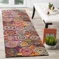 thumbnail image 1 of Safavieh Fiesta Winchester Geometric Shag Runner Rug, Multi, 2'3" x 8', 1 of 8