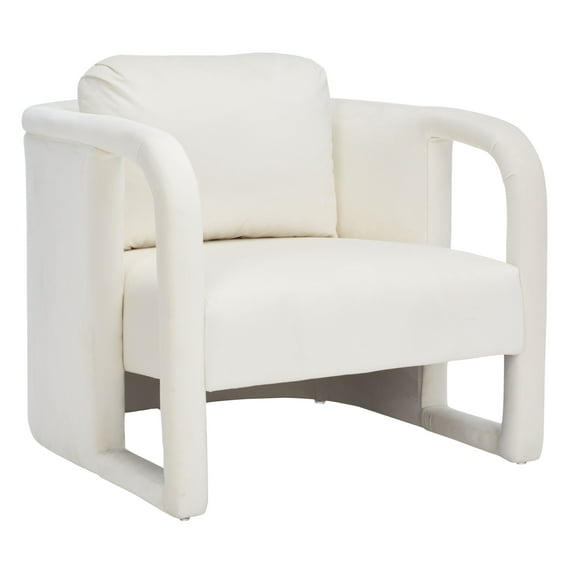 SAFAVIEH Fifer Modern Style Accent Chair, Cream