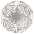 thumbnail image 1 of SAFAVIEH Fifth Avenue Asher Sunburst Area Rug, Ivory/Gray, 5' x 5' Round, 1 of 7