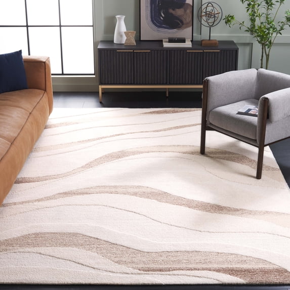 Safavieh Fifth Avenue Bethanie Wavy Striped Area Rug, Ivory/Beige, 8' x 10'