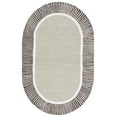 thumbnail image 1 of SAFAVIEH Fifth Avenue Clotilda Bordered Area Rug, Sage/Black, 3' x 5' Oval, 1 of 10