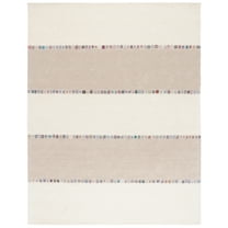 SAFAVIEH Fifth Avenue Cornelius Geometric Striped Area Rug, Ivory/Beige, 8' x 10'