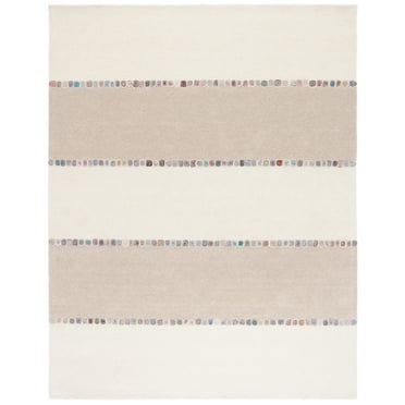 SAFAVIEH Fifth Avenue Cornelius Geometric Striped Area Rug, Ivory/Beige, 8' x 10'