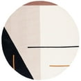 thumbnail image 1 of SAFAVIEH Fifth Avenue Dawa Abstract Area Rug, Ivory/Black, 8' x 8' Round, 1 of 8