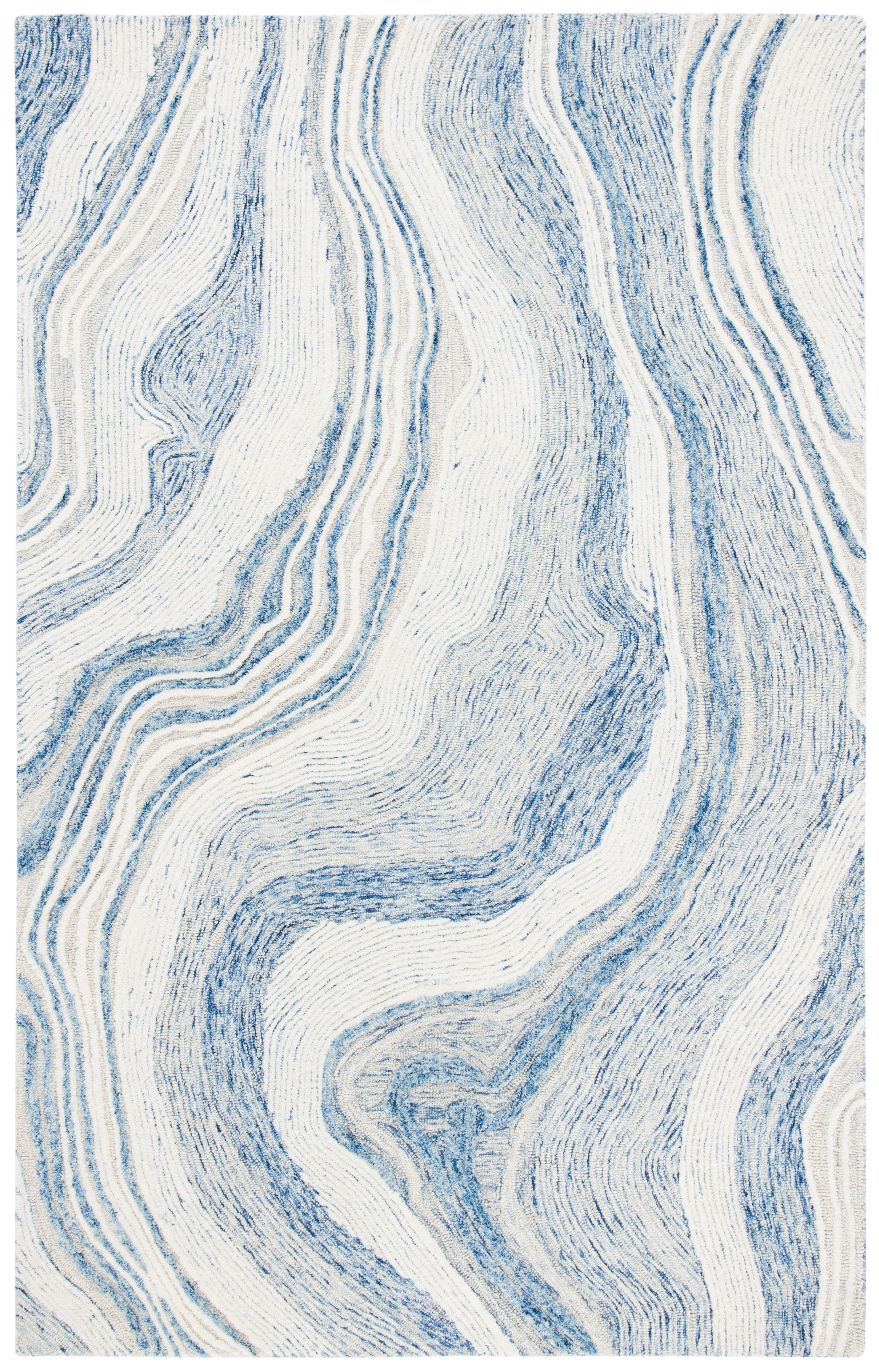 SAFAVIEH Fifth Avenue Deangelo Abstract Area Rug, Blue/Ivory, 4' x 6'