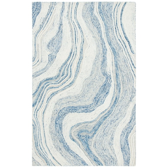 SAFAVIEH Fifth Avenue Deangelo Abstract Area Rug, Blue/Ivory, 4' x 6'