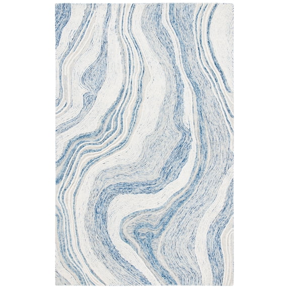 SAFAVIEH Fifth Avenue Deangelo Abstract Area Rug, Blue/Ivory, 6' x 9'