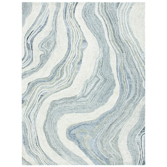 SAFAVIEH Fifth Avenue Deangelo Abstract Area Rug, Grey/Ivory, 10' x 14'