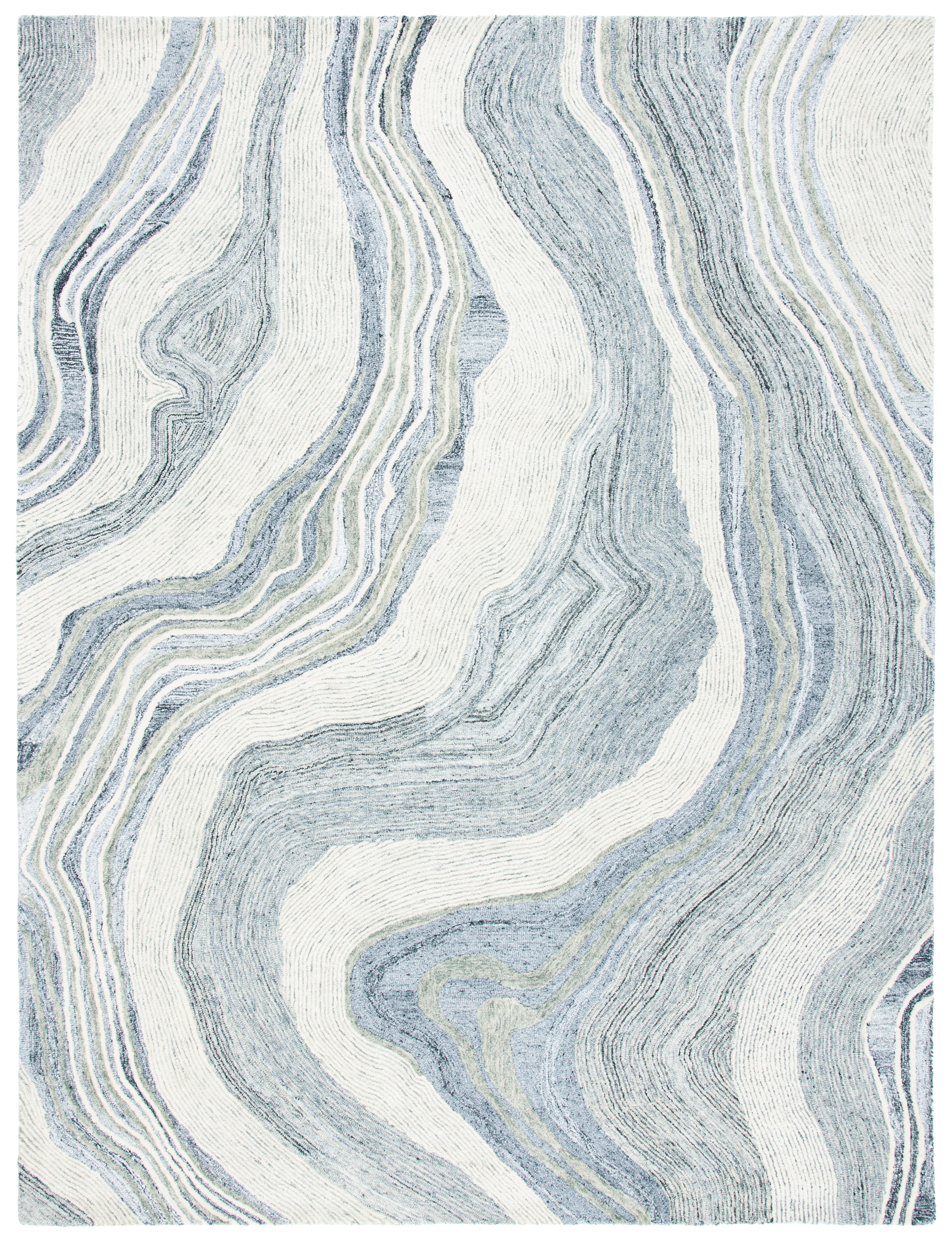 SAFAVIEH Fifth Avenue Deangelo Abstract Area Rug, Grey/Ivory, 11' x 15'