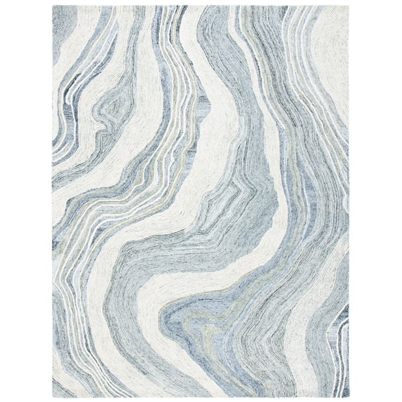 SAFAVIEH Fifth Avenue Deangelo Abstract Area Rug, Grey/Ivory, 11' x 15'