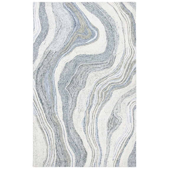 SAFAVIEH Fifth Avenue Deangelo Abstract Area Rug, Grey/Ivory, 2'3" x 4'