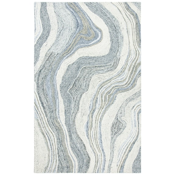 SAFAVIEH Fifth Avenue Deangelo Abstract Area Rug, Grey/Ivory, 6' x 9'