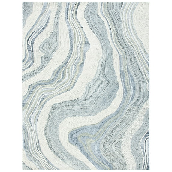 SAFAVIEH Fifth Avenue Deangelo Abstract Area Rug, Grey/Ivory, 9' x 12'