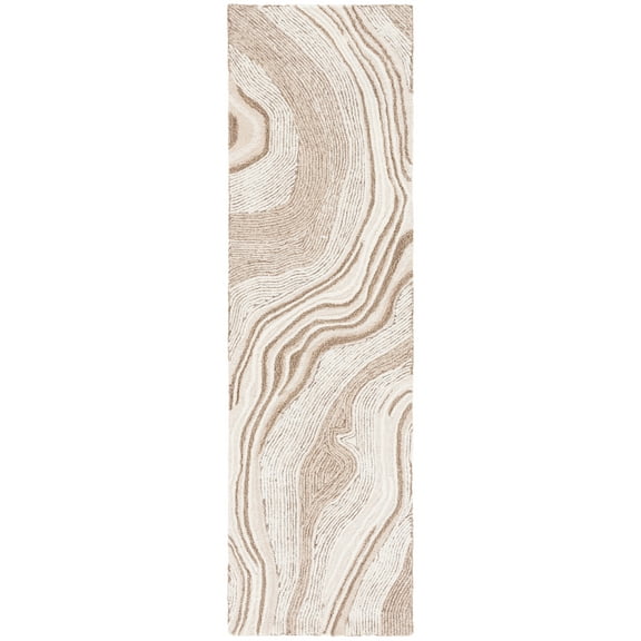 SAFAVIEH Fifth Avenue Deangelo Abstract Runner Rug, Beige/Ivory, 2'3" x 10'