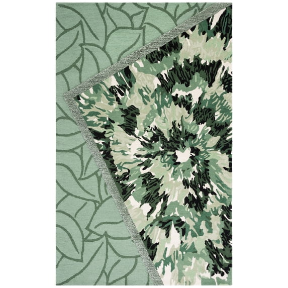 SAFAVIEH Fifth Avenue Deborah Abstract Area Rug, Green/Ivory, 6' x 9'