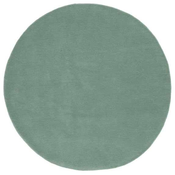 SAFAVIEH Fifth Avenue Debra Solid Area Rug, Green, 7' x 7' Round