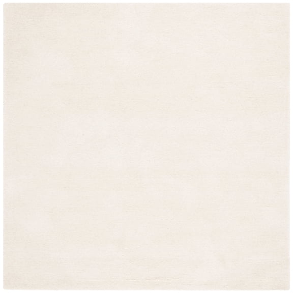 SAFAVIEH Fifth Avenue Debra Solid Area Rug, Ivory, 3' x 3' Square