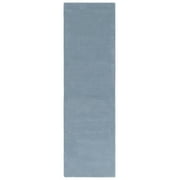 SAFAVIEH Fifth Avenue Debra Solid Runner Rug, Blue, 2'3" x 5'