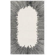 SAFAVIEH Fifth Avenue Declan Abstract Area Rug, Ivory/Black, 5' x 8'