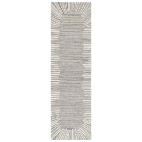 SAFAVIEH Fifth Avenue Declan Abstract Runner Rug, Grey/Ivory, 2'3" x 8'