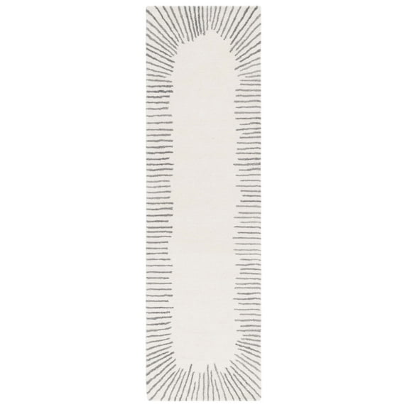 SAFAVIEH Fifth Avenue Declan Abstract Runner Rug, Ivory/Grey, 2'3" x 8'