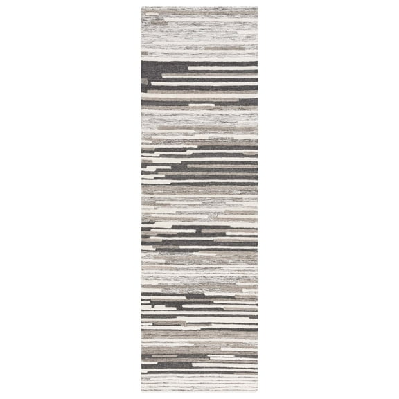 SAFAVIEH Fifth Avenue Dedrick Abstract Runner Rug, Natural/Grey, 2'3" x 8'