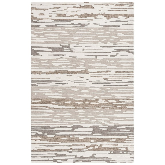 SAFAVIEH Fifth Avenue Deemer Abstract Area Rug, Natural/Brown, 5' x 8'