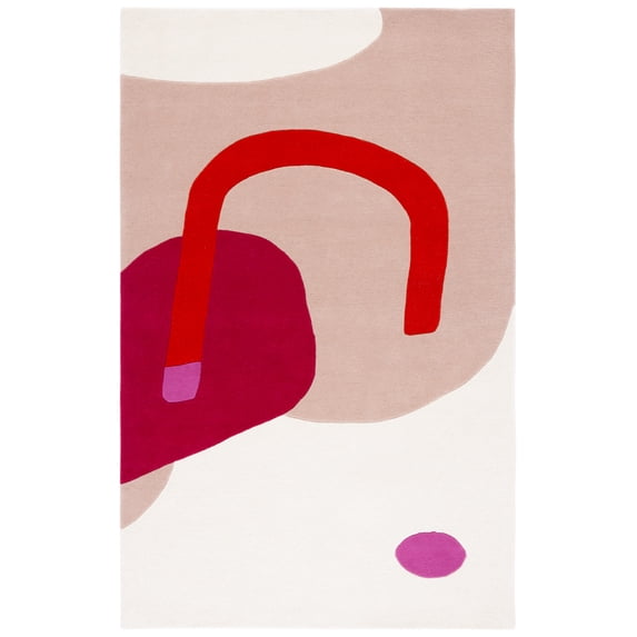 SAFAVIEH Fifth Avenue Deirdre Abstract Area Rug, Ivory/Red, 6' x 9'