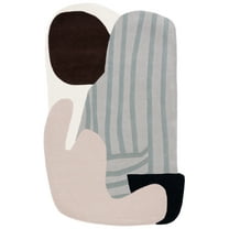 SAFAVIEH Fifth Avenue Delaney Abstract Area Rug, Ivory/Brown, 5' x 8'